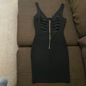 Black mini dress